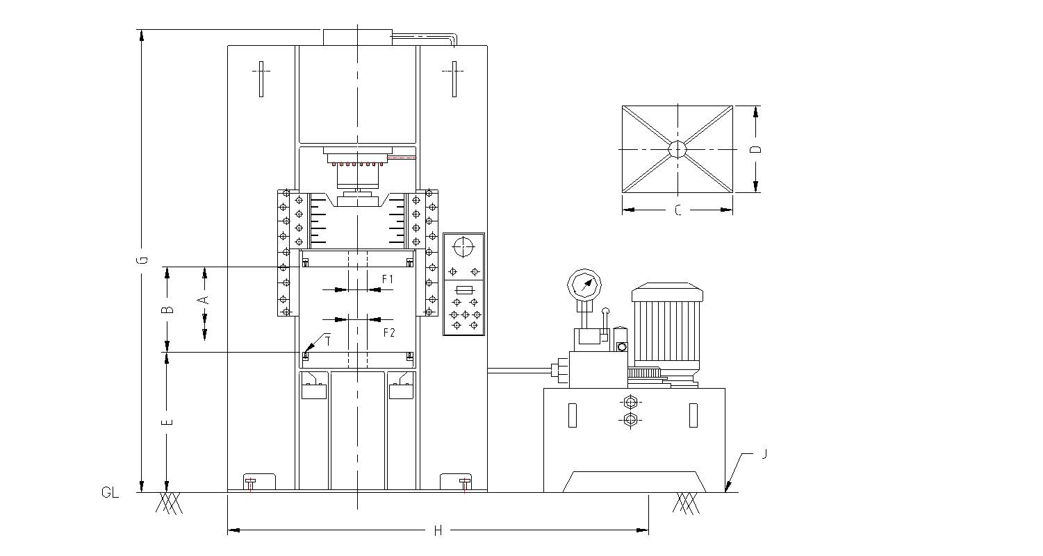 Closed Frame Type Press: LHCF